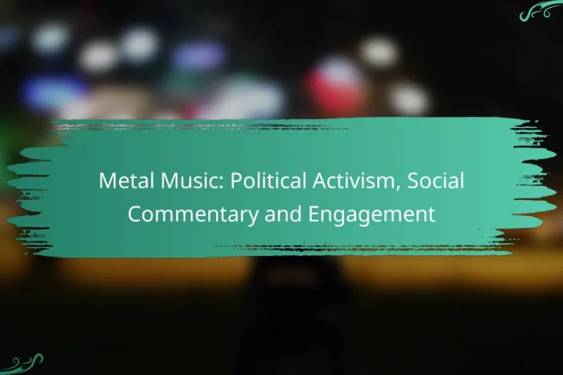 Metal Music: Political Activism, Social Commentary and Engagement
